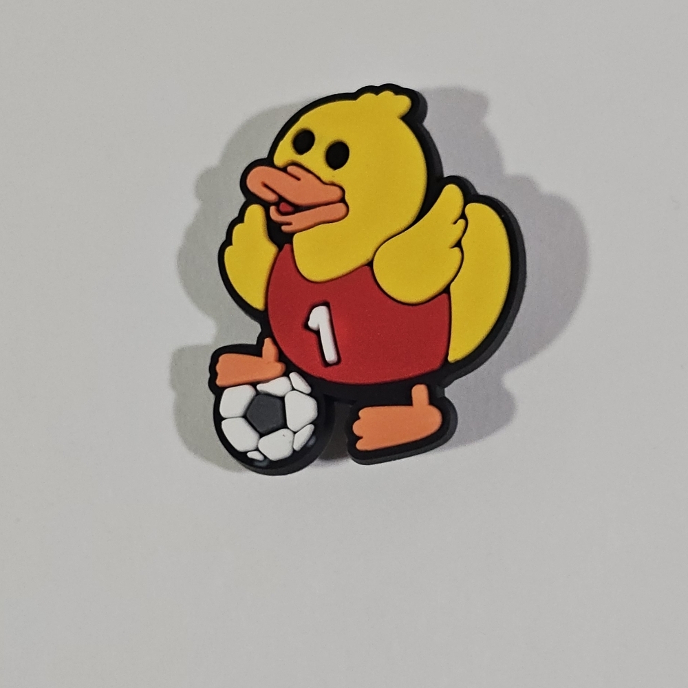Soccer Duck Shoe Charm Croc Charms Clog